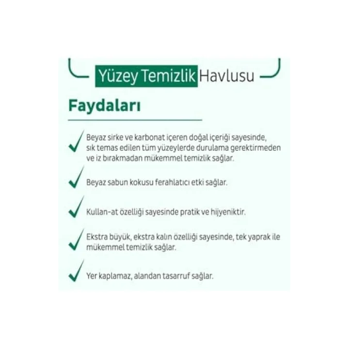 Sleepy Easy Clean 100 Lü Yüzey Temizlik Havlusu 2 Adet