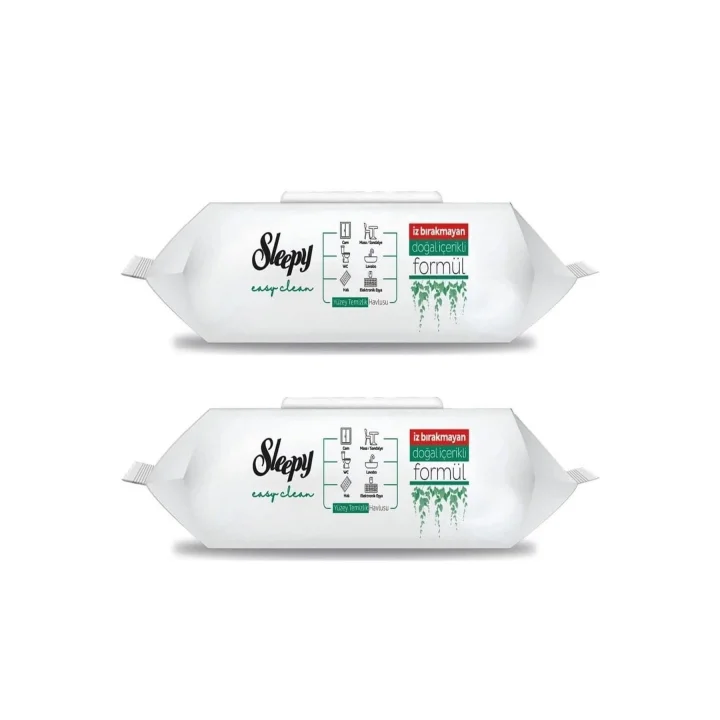 Sleepy Easy Clean 100 Lü Yüzey Temizlik Havlusu 2 Adet