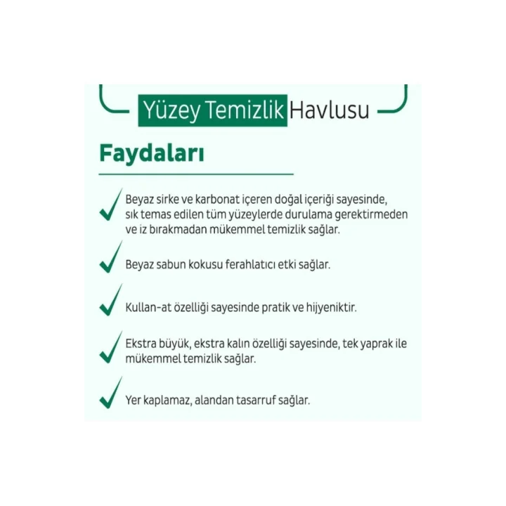Sleepy Easy Clean 100 Lü Yüzey Temizlik Havlusu 2 Adet