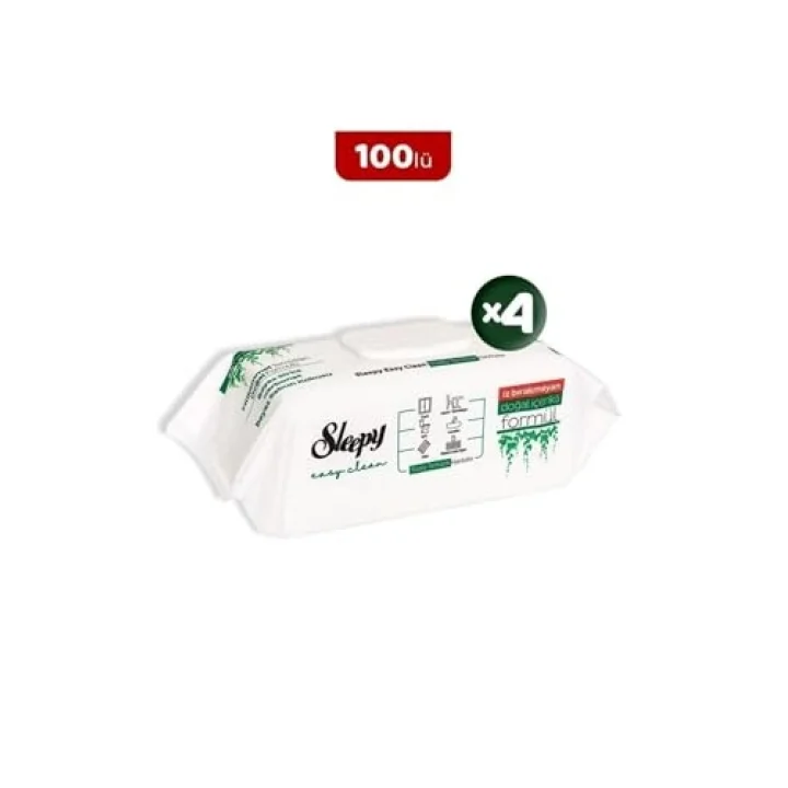 Sleepy Easy Clean Yüzey Temizlik Havlusu 100 Lü X 4