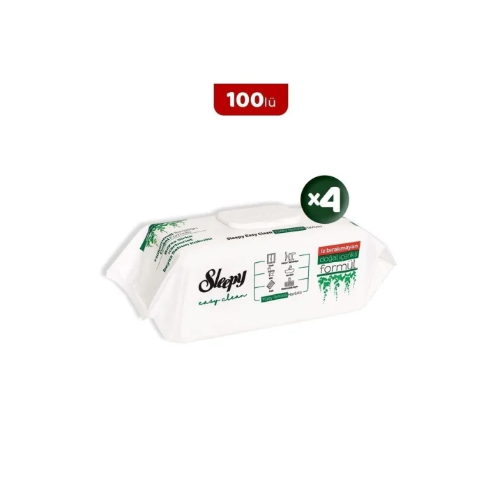 Sleepy Easy Clean Yüzey Temizlik Havlusu 100 Lü X 4