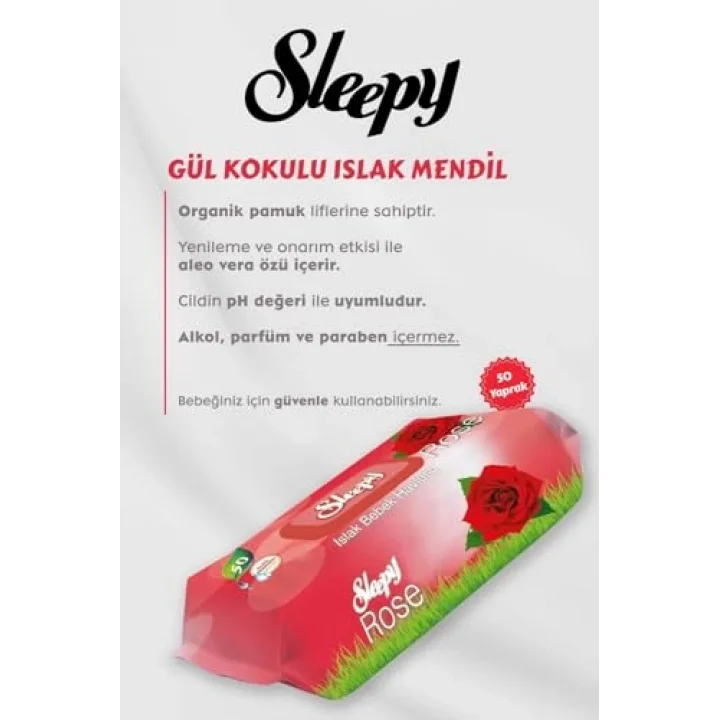 Sleepy Gül Kokulu Bebek Mendili 11 AL 10 Öde Hediyeli