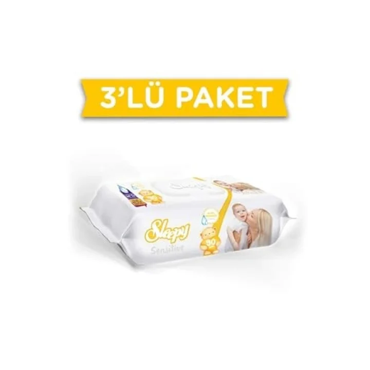 Sleepy Sensitive 3 Paket Islak Mendil 90lı