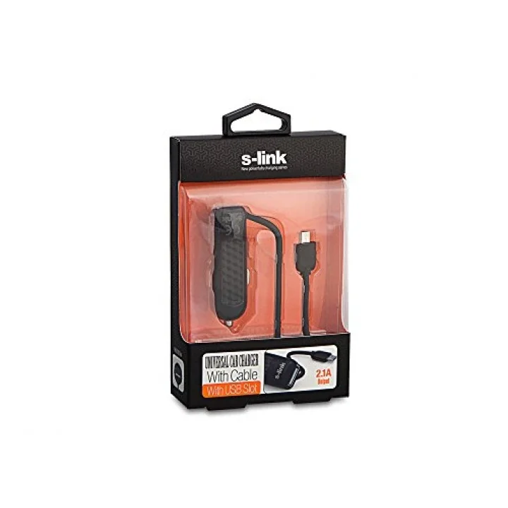 SLP-130 PRO 2100MA Çakmaktan Usb + Micro 5pin Araç Şarjı