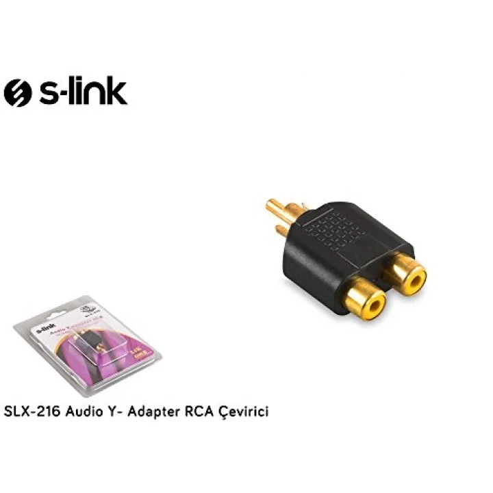 SLX-216 Audio Y- Adapter RCA Çevirici