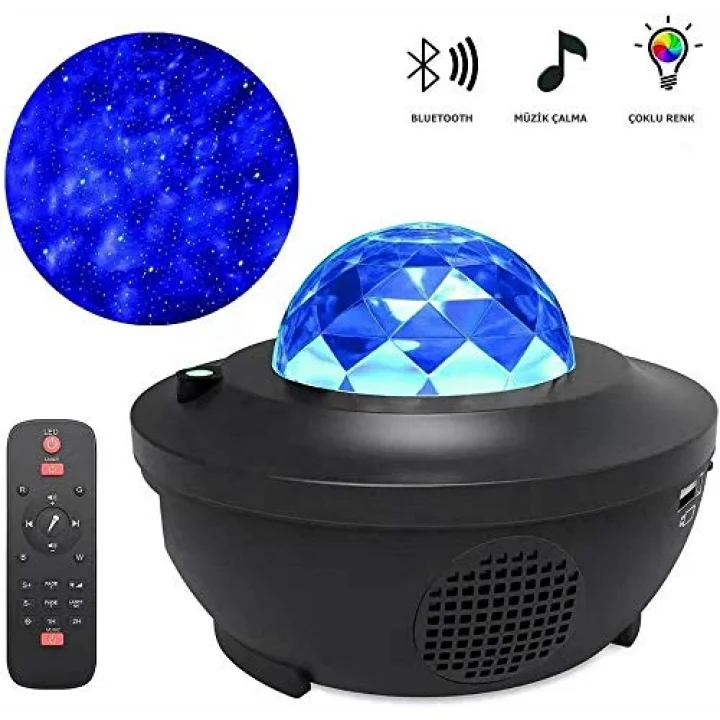 Smart Starry Projektör Light-Blth+Müzik+7Farklı Ambians