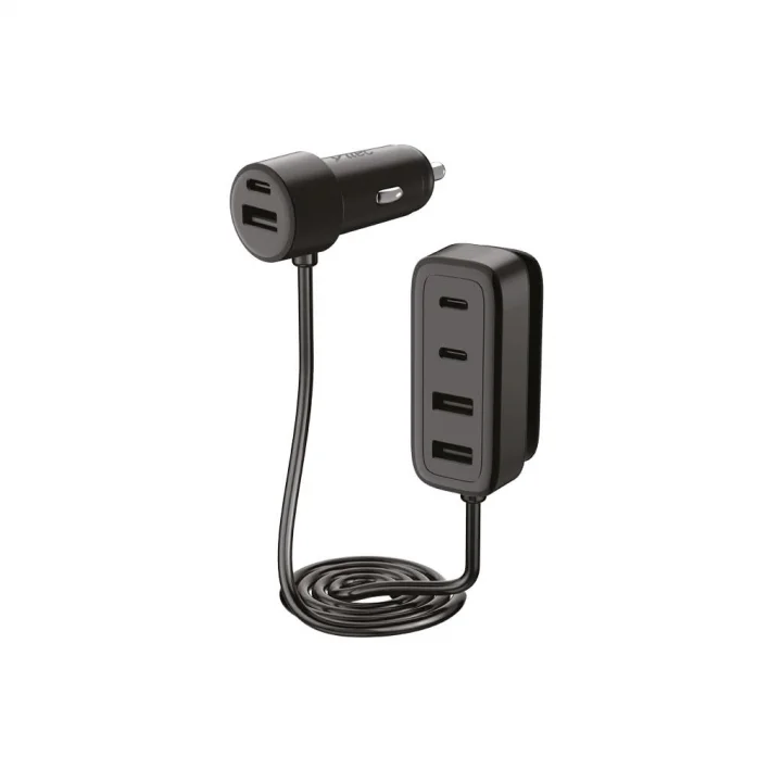 SmartCharger 6sı 1 Arada PD 90W Araç Hızlı Şarj Aleti 3 USB-C+3 USB-A