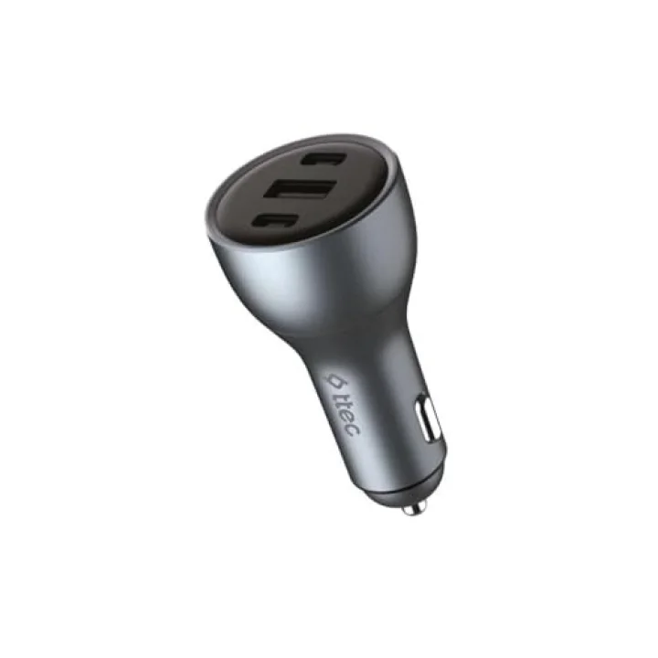 SmartCharger Trio PD 130W Araç Hızlı Şarj Aleti 2 USB-C+USB-A