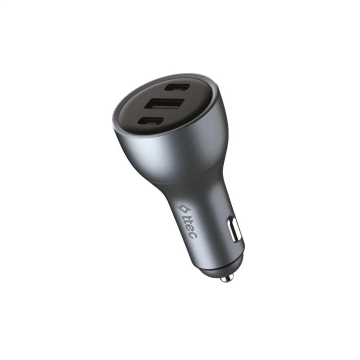 SmartCharger Trio PD 130W Araç Hızlı Şarj Aleti 2 USB-C+USB-A