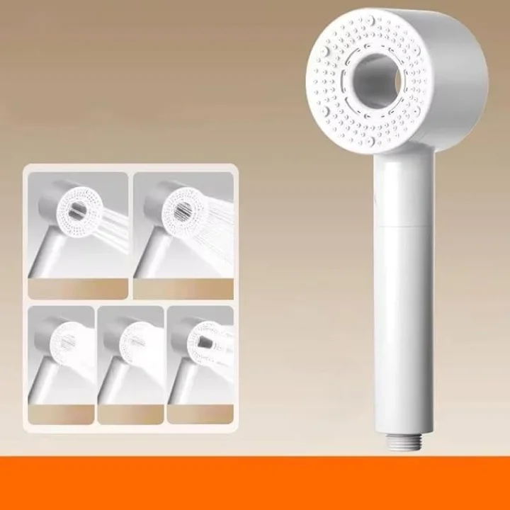 Smartizi 5 Fonksiyonlu Turbo Duş Başlığı (Gri) - Yüksek Basınçlı Tazyik Ayarlı Lüks Banyo Başlığı