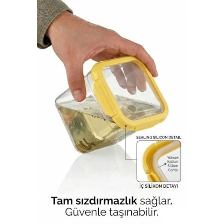 Smatware 4Lü Set Loxo Sızdırmaz Saklama Kabı 700 ML TURUNCU