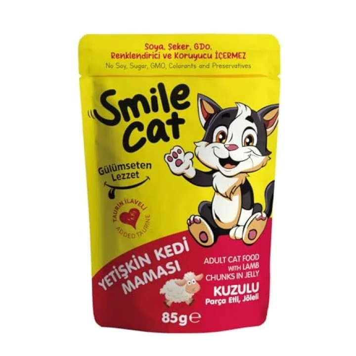 Smile Cat Pouch 85 gr Kedi Kuzulu
