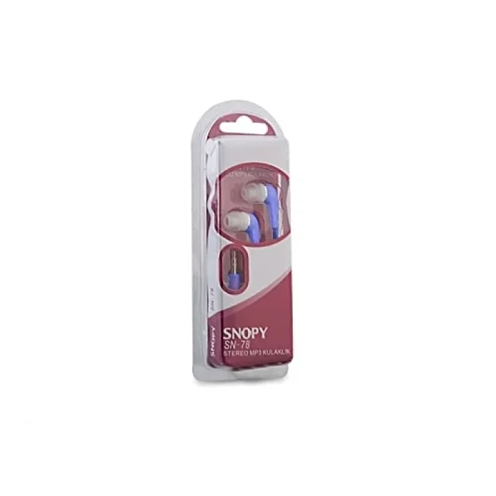 SNOPY SN-78 MAVİ KULAK İÇİ KULAKLIK