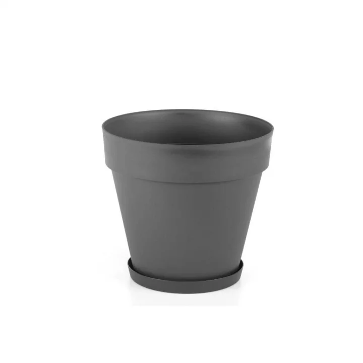 SO-YS05 Yalı Saksı Tabaklı 10 lt No 5 Antrasit (15002)
