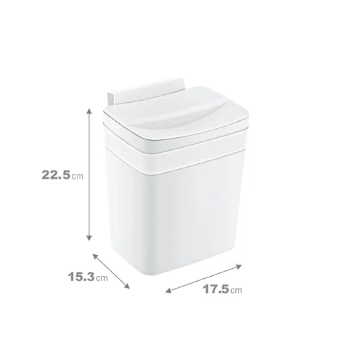 Soft Askılı Çöp Kutusu 4 LT BEYAZ