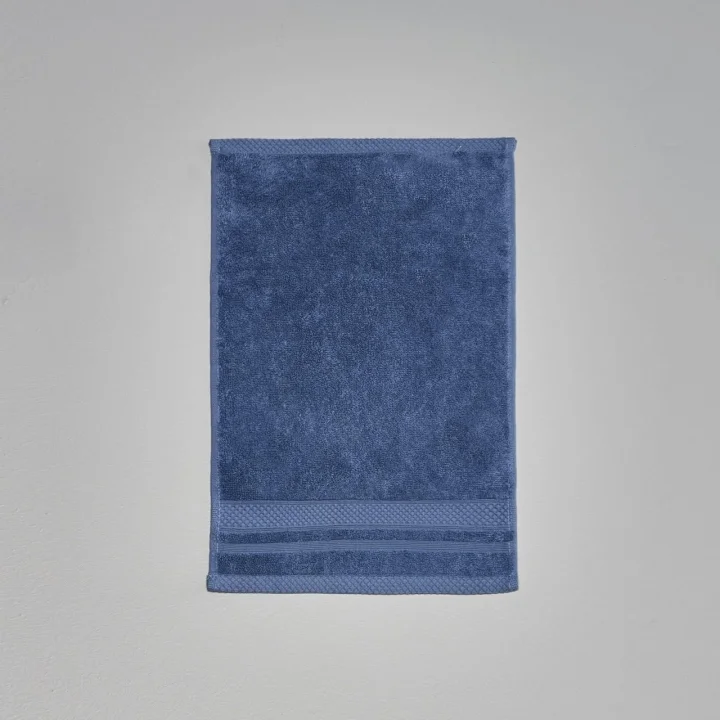 Soft Pamuk 30x45 cm El Havlusu Koyu Mavi