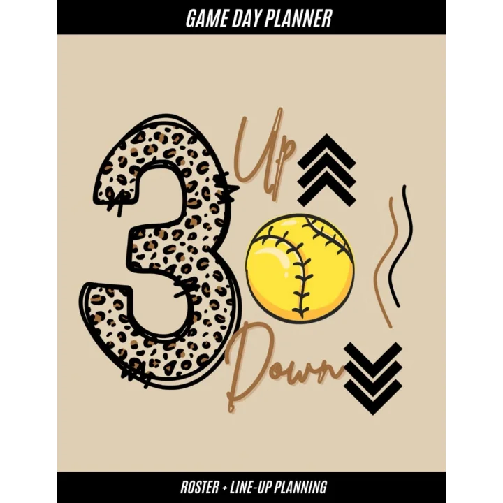 Softball Coach Game Planner - The Game Day Companion Notebook: 75 Pages | 8.5 x 11in.