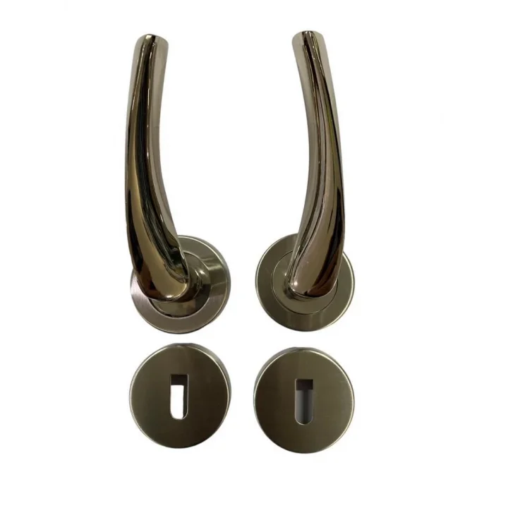 Mey İthalat® Sofuoğlu Rozet Lerzan Nikel Saten Oda Kapı Kolu