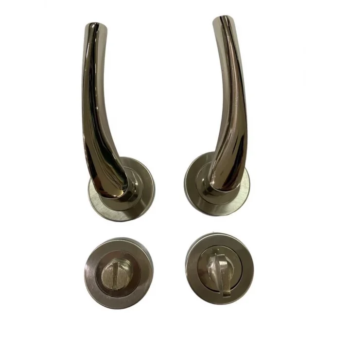 Mey İthalat® Sofuoğlu Rozet Lerzan Nikel Saten Wc Kapı Kolu