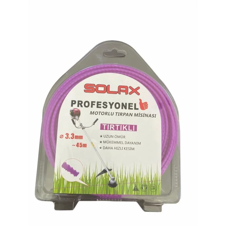 Mey İthalat® Solax Tırtıklı Tırpan Misinası 3,3 mm 45 Metre