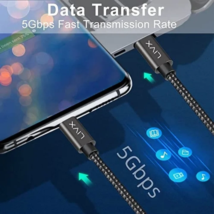 Solid 100W 5A Type C to Type C Hızlı Şarj ve Data Kablosu Halat Örgülü Space Gray MBT (2 Metre)