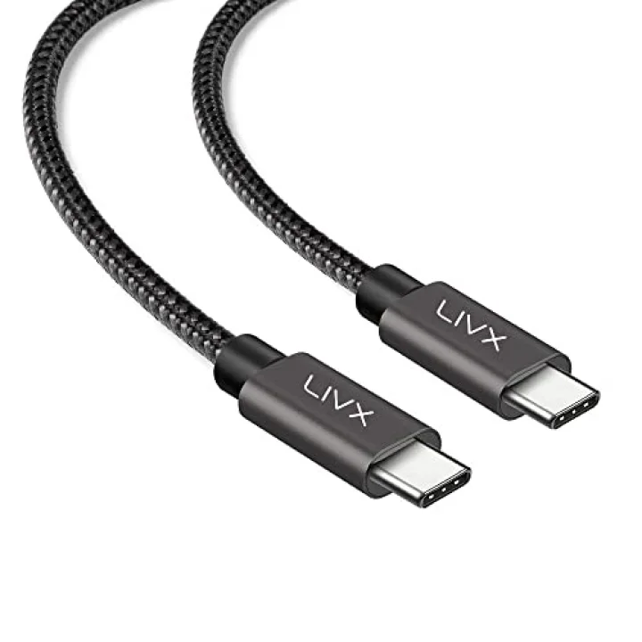 Solid 100W 5A Type C to Type C Hızlı Şarj ve Data Kablosu Halat Örgülü Space Gray MBT (2 Metre)