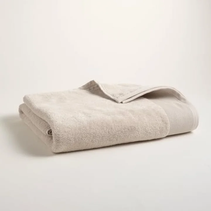Solıd Krem Banyo Havlusu 90x150 Cm