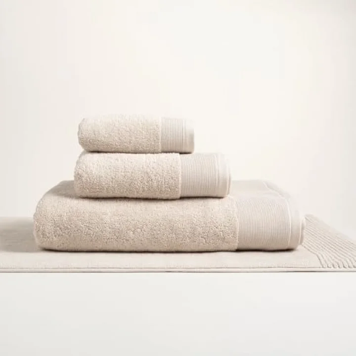 Solıd Krem Banyo Havlusu 90x150 Cm