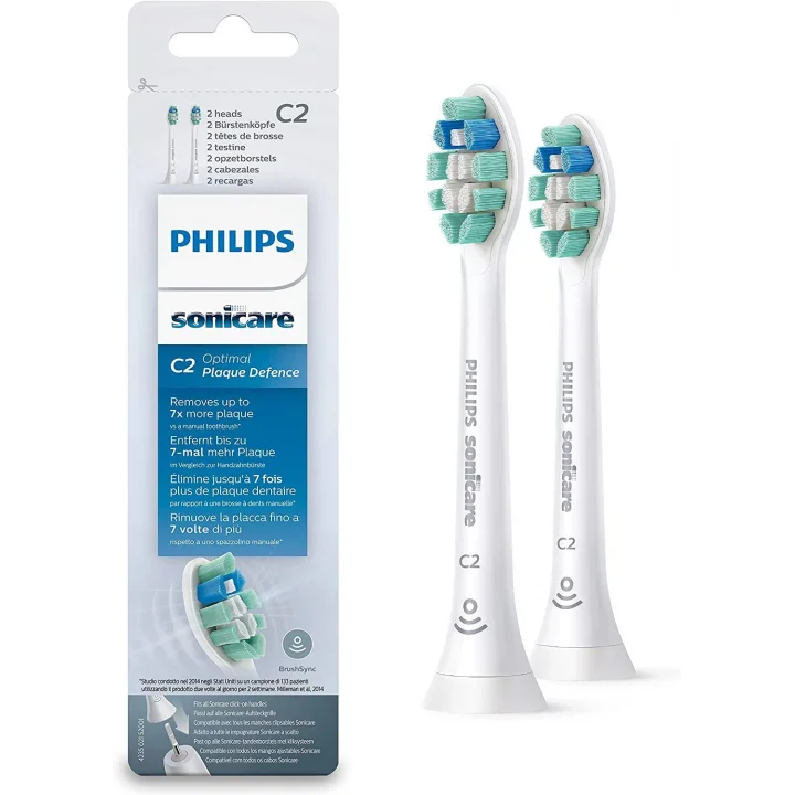 Sonicare Optimal Plaque Defence - Sonic Şarjlı Diş Fırçası 2li Yedek Başlık - Beyaz