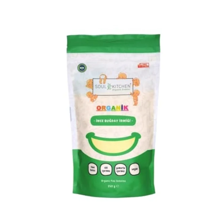 Soul Kitchen Organik İnce Buğday İrmiği 250gr (bebek irmiği)
