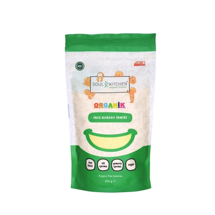 Soul Kitchen Organik İnce Buğday İrmiği 250gr (bebek irmiği)