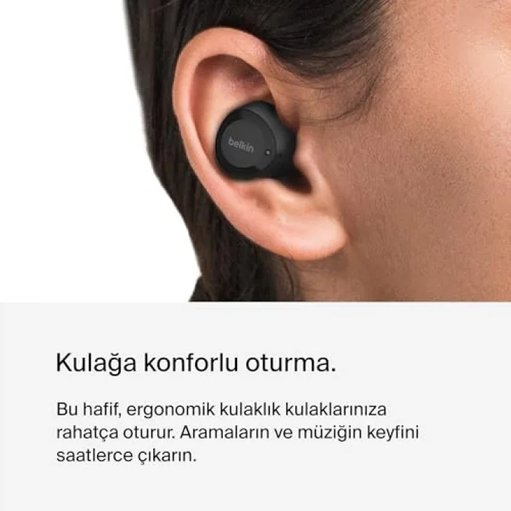 SOUNDFORM Bolt, Gerçek Kablosuz Kulaklıklar, Kablosuz Şarj, IPX5 Ter ve Suya Dayanıklı, USB-C, 28 Saate Kadar Pil Ömrü, iPhone, Galaxy, Piksel ve Daha Fazlası - Siyah