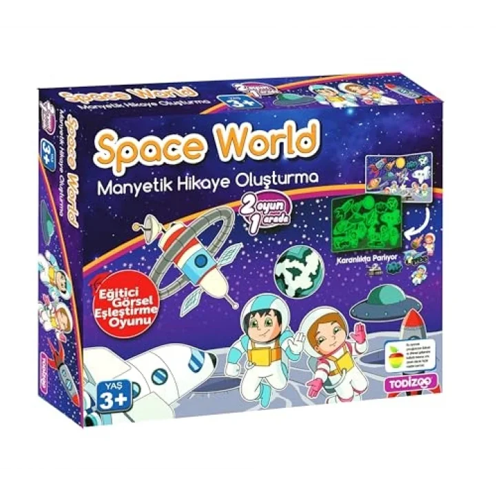 Space World Manyetik Hikaye Oluşturma Kutu Oyunu