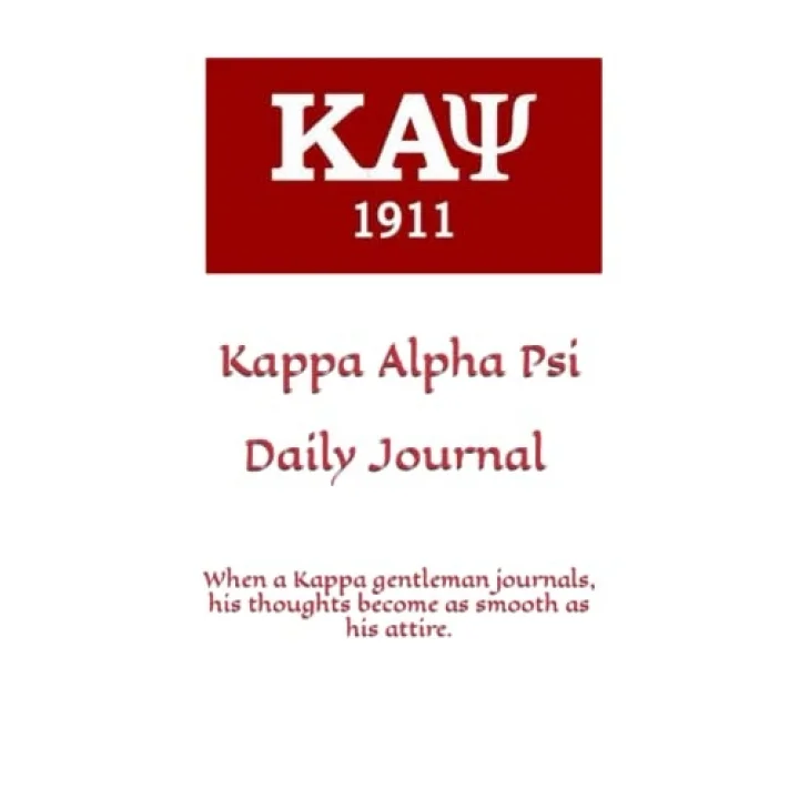 Spark Tomorrow Kappa Alpha Psi Daily Journal: When a Kappa gentleman journals, his thoughts become as smooth as his attire.