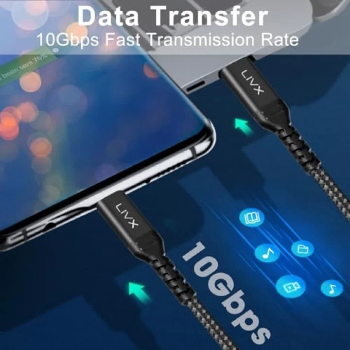 Special 100W Type C to Type C 2 metre Örgülü Hızlı Şarj Kablosu YCT-02