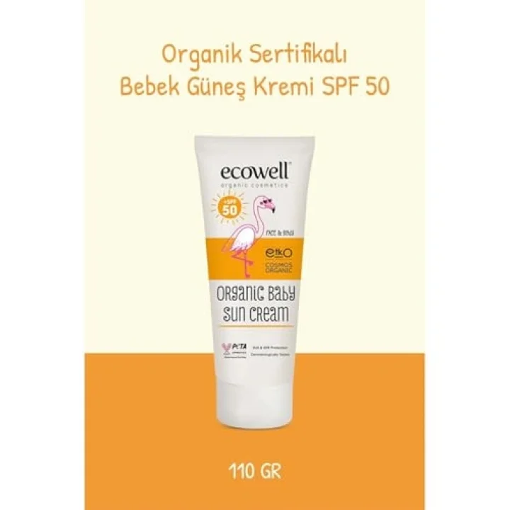 SPF 50 Organik Bebek Güneş Kremi (110 g)