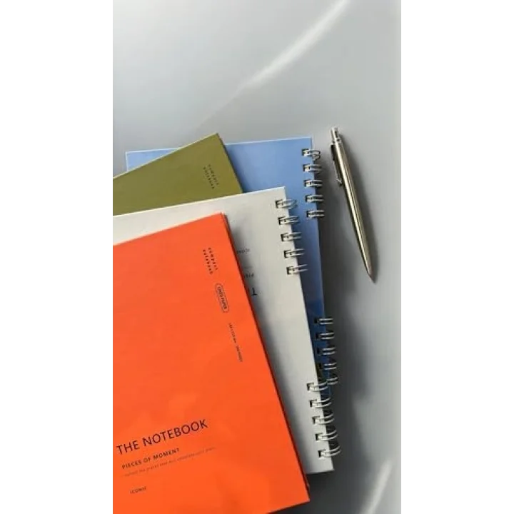 Spiralli 80 Yaprak Noktalı A5 Defter, Not Defteri, Okul Defteri, 4 Farklı Renk Seçeneği (04 Orange Coral)