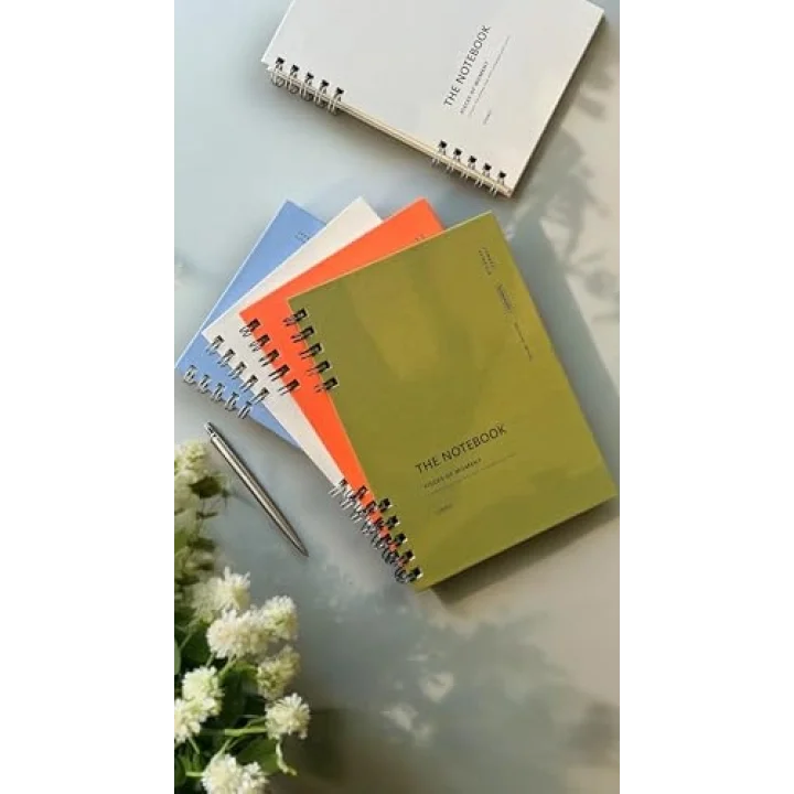 Spiralli 80 Yaprak Noktalı A5 Defter, Not Defteri, Okul Defteri, 4 Farklı Renk Seçeneği (04 Orange Coral)