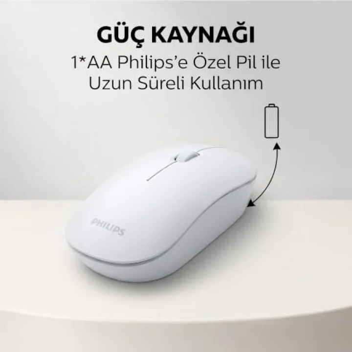 SPK7315 Kablosuz 1200DPI 3 Tuşlu Optik Mouse Beyaz