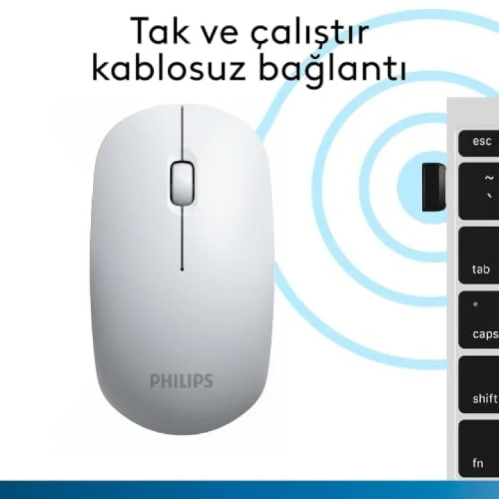 SPK7315 Kablosuz 1200DPI 3 Tuşlu Optik Mouse Beyaz