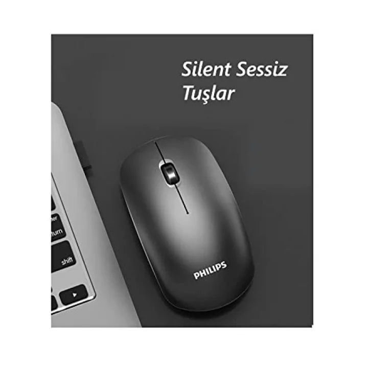 SPK7315 M315 Kablosuz Sessiz Mouse 1200 Dpi Siyah Silent