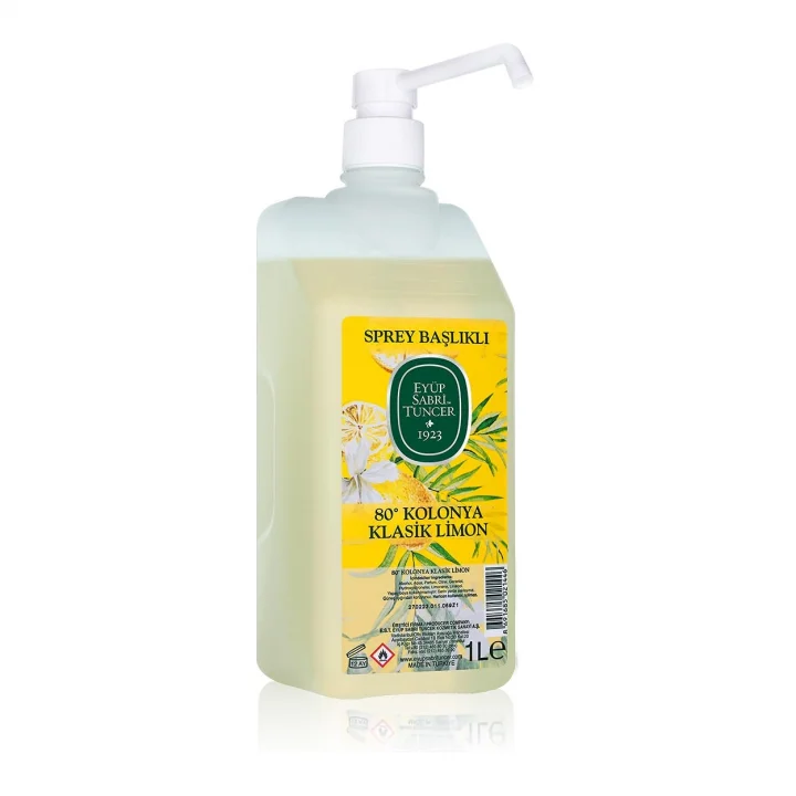 Sprey Başlıklı Klasik Limon Kolonyasi (1 Lt)