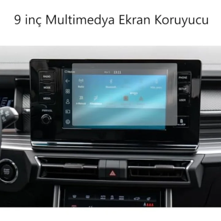 Ssangyong Torres İle Uyumlu Mat Ekran Koruyucu Multimedya Ve Gösterge