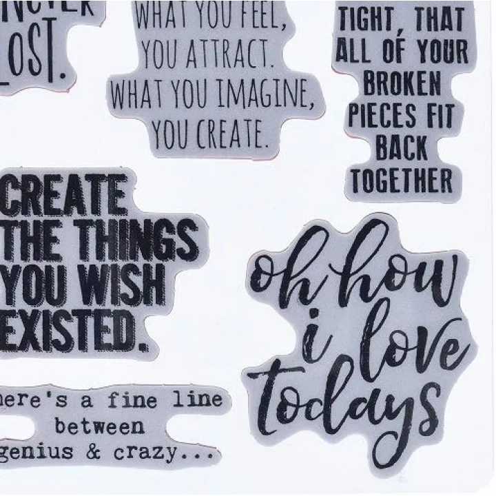 Stampers Anonim CMS252 Ponderings Tim Holtz Yapışkanlı Mühür, 17,8 x 21,6 cm, Şeffaf