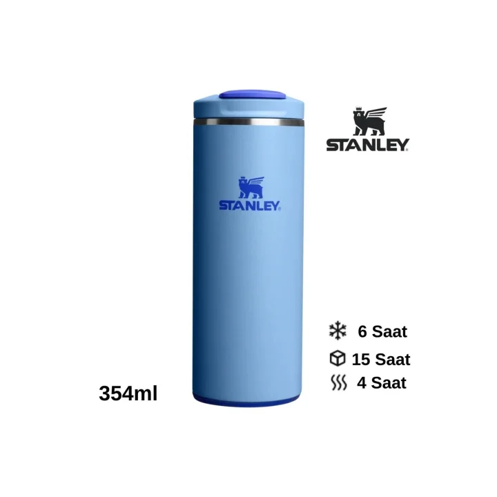 Stanley The Transit Fliptop Mug 0.35 L Termos Kupa Bardak Matara Mavi, 10-13063-0052