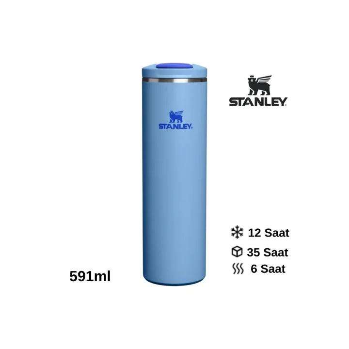 Stanley The Transit Fliptop Mug 0.59 L Termos Kupa Bardak Matara Mavi, 10-13061-0026