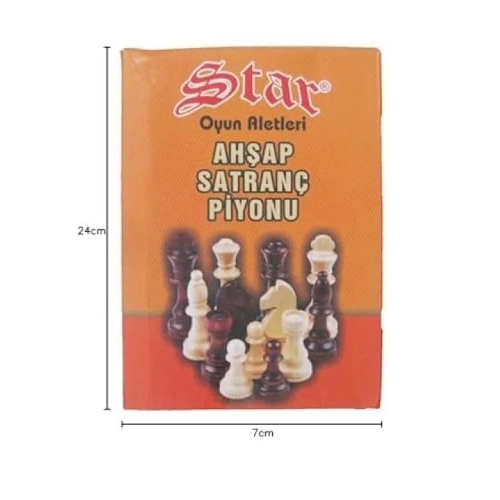 Star Oyun Star Satranç Piyonu Ahşap No:3