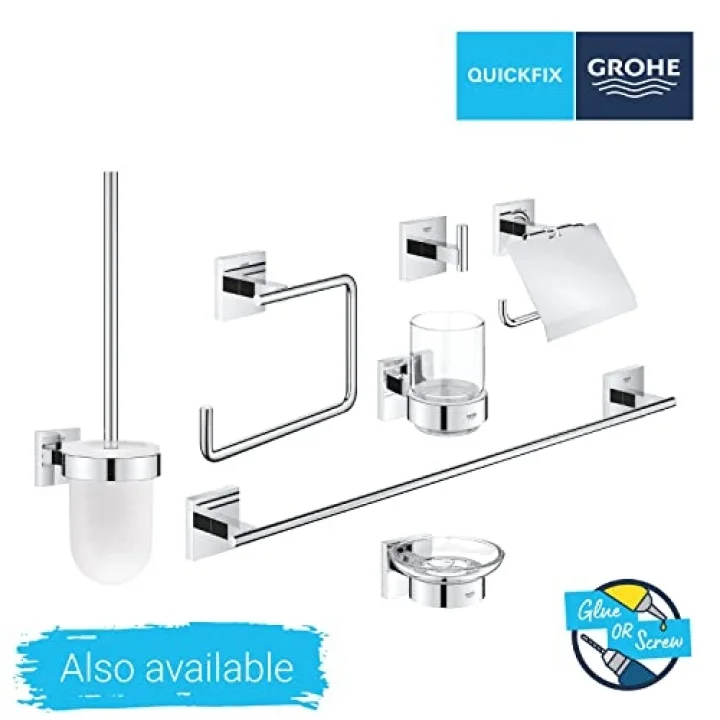 Start Cube QuickFix Köşe Duş Rafı | Duş/Banyo Aksesuarları | Krom | 41106000