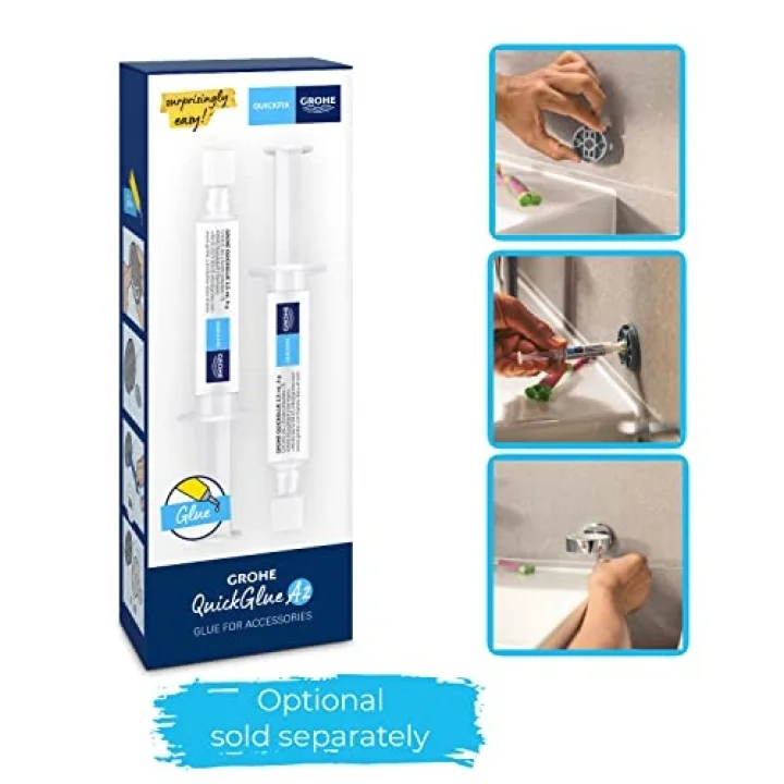 Start Cube QuickFix Köşe Duş Rafı | Duş/Banyo Aksesuarları | Krom | 41106000
