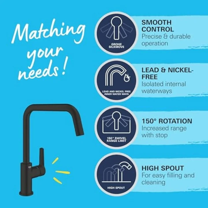 Start QuickFix Eviye Bataryası | 150° Dönüş Açısı | Mat Siyah | 304702430